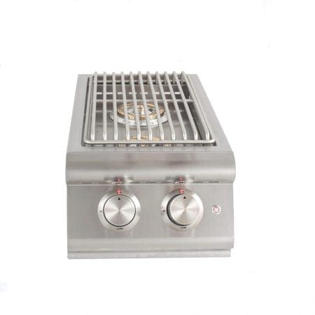 Blaze Premium LTE Built-In Propane Gas Stainless Steel Double Side Burner With Lid
